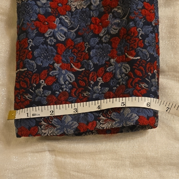BCBGMaxAzria Women's Floral Ankle Pants - Red and Blue - Picture 10 of 16
